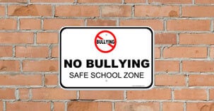 no bullying sign