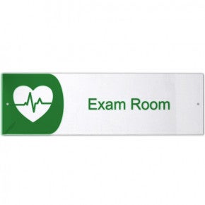 Exam Room Icon Acrylic Print Sign - 3" x 10"