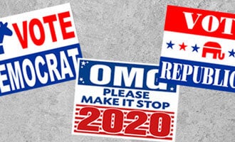 political yard signs