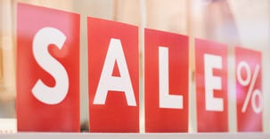 Sale business sign