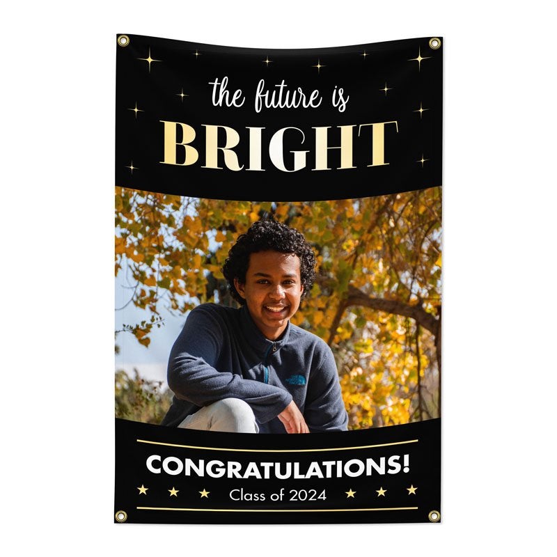 The Future Is Bright Graduation Banner