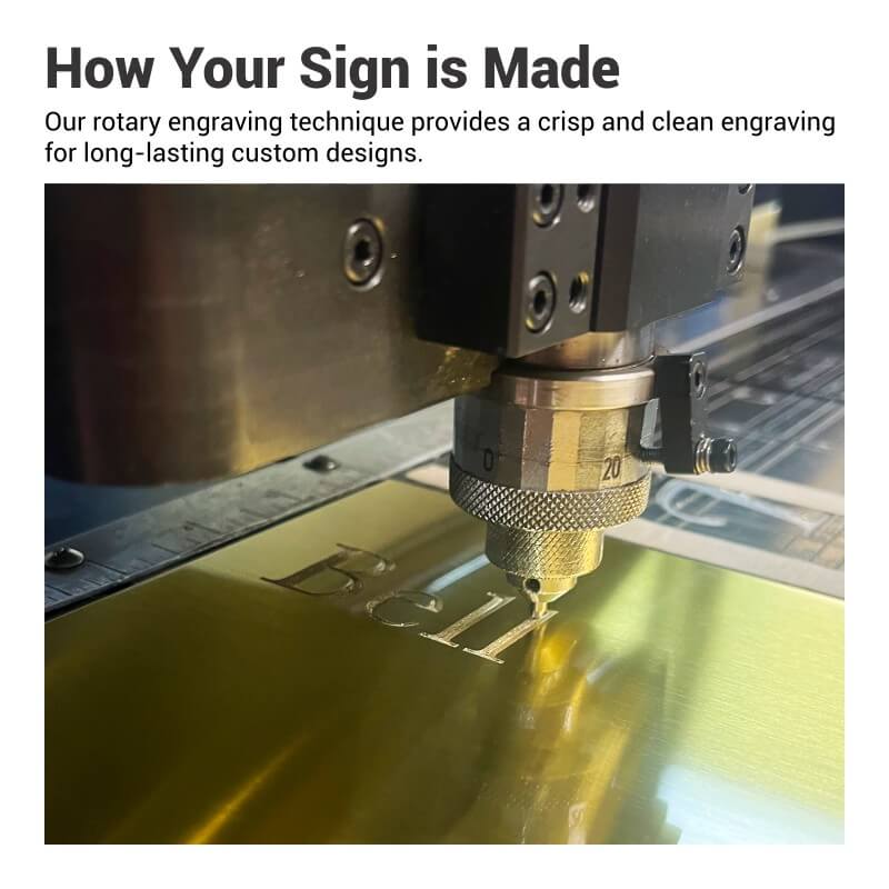 Infographic explaining the rotary engraving process