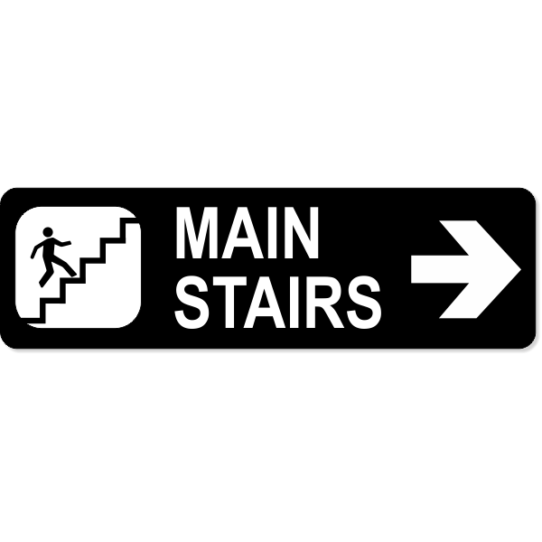 Stairs Right Sign