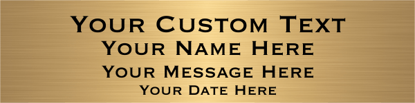 Four Line Custom Brass Sign