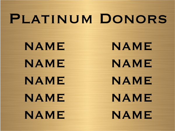 10 Name Brass Plates | 6" x 8"