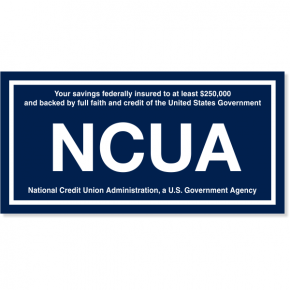 NCUA Engraved Plastic Wall Plate | 4" x 8"