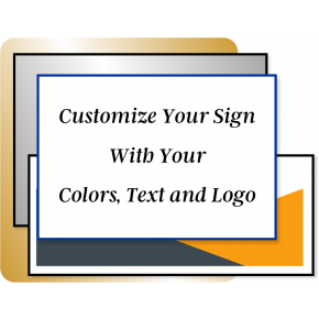 Color Sign Horizontal 6 in x 16 in