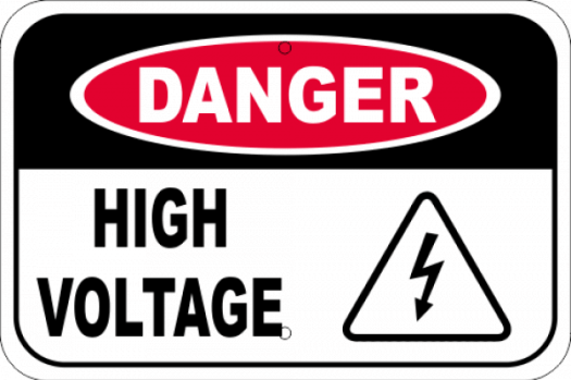 High Voltage Danger Sign