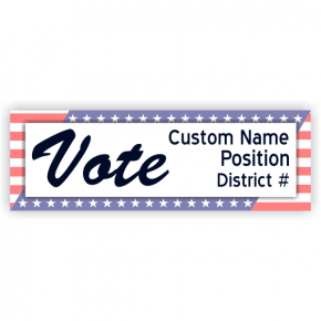 Patriotic Vote Banner - 2' x 6'