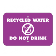 Recycled Water Signs