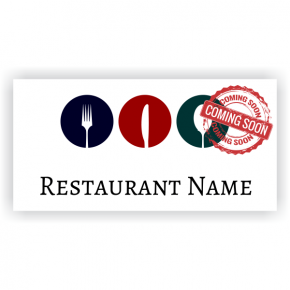 Restaurant Coming Soon Banner - 3' x 6'